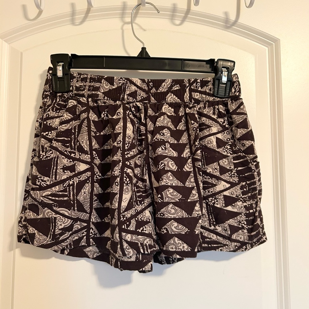 Boho Mossimo Supply Co. Geometric Black and White cotton High Waist Shorts